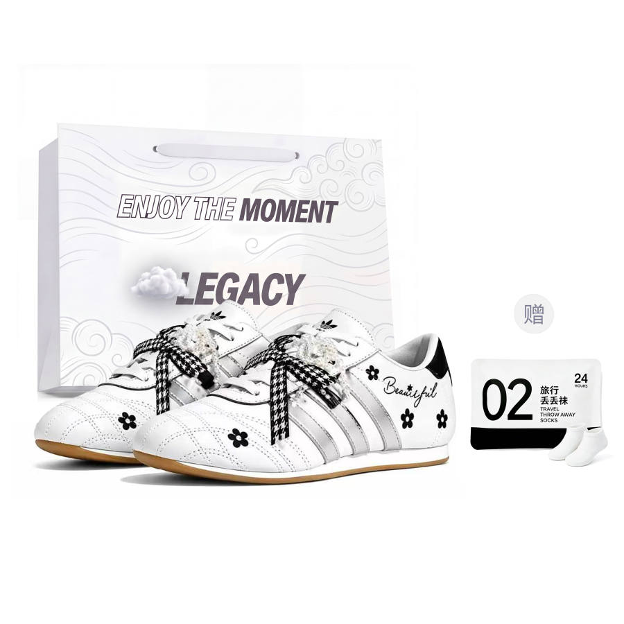 Adidas Originals Taekwondo Training Shoes Women's Low Top White/Black/Silver