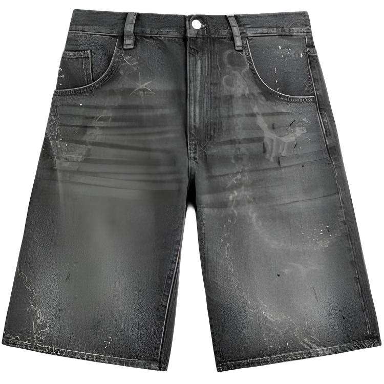 ZARA Denim Shorts Men's Gray 6045/320/802 Moderate