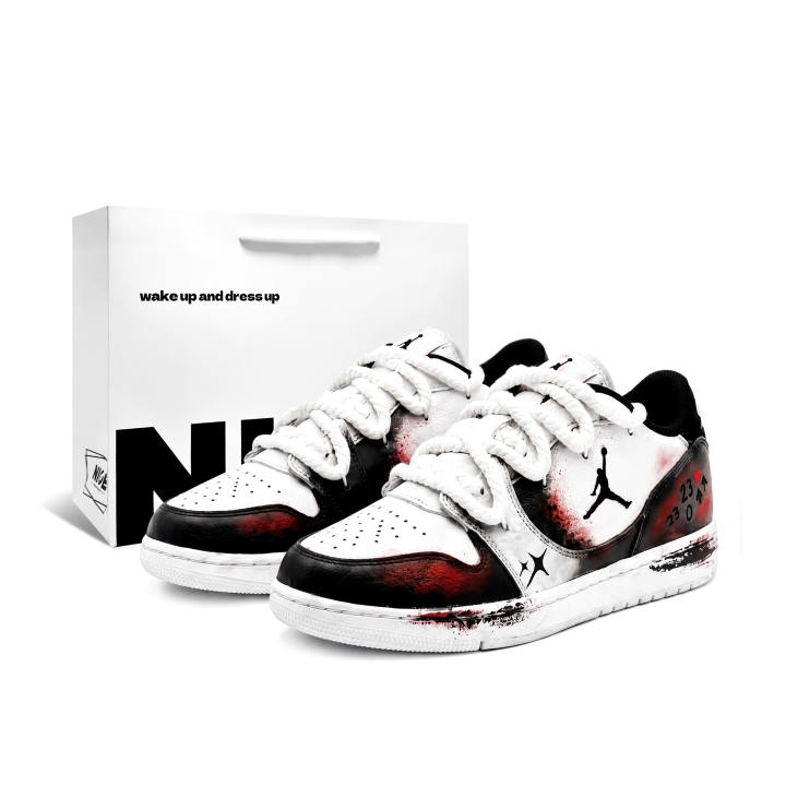 Jordan Jordan COURT CONNECT Skateboard Shoes Men's Low Top Black/Red