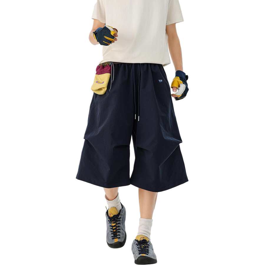 WARRIOR WARRIOR Casual Shorts Unisex Thin Wide Leg Pants