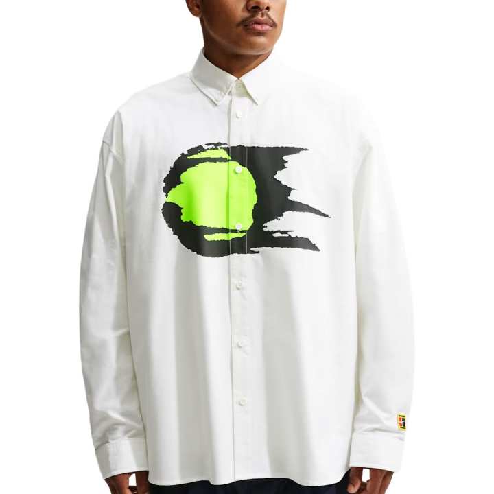 Nike Nike Club Shirts Men's Summit White Lapel Moderate