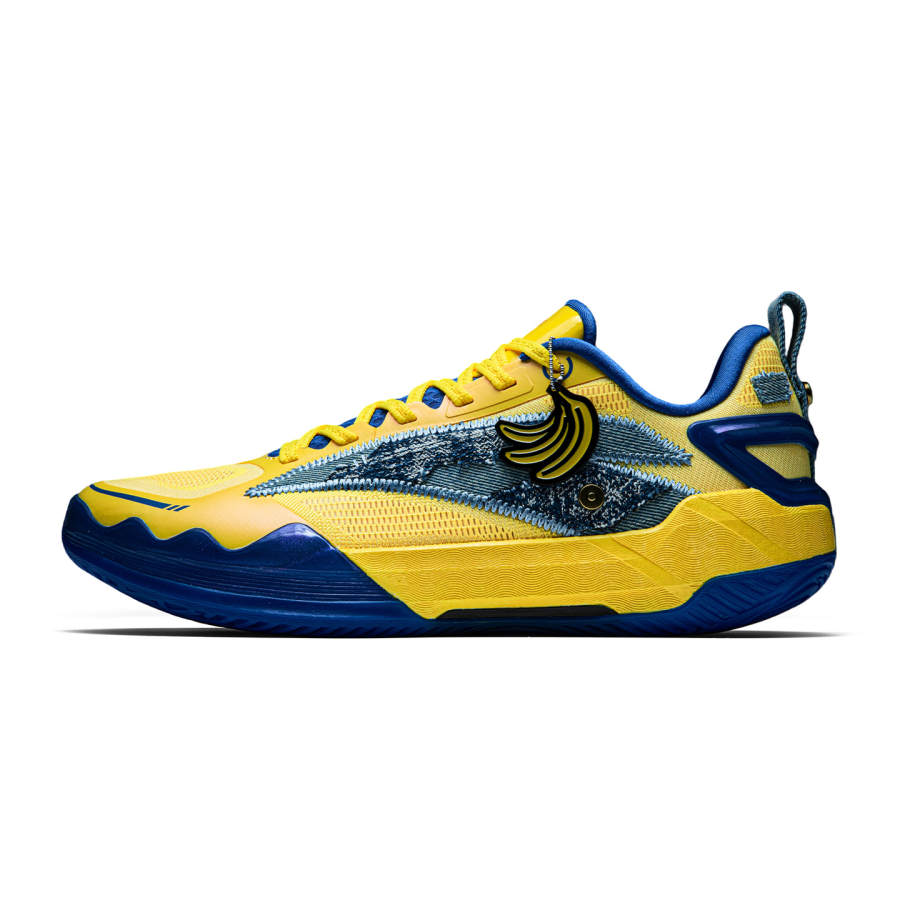 ANTA Splash 8 Basketball Shoes Men's Low Top Cheese Yellow/Langya Blue