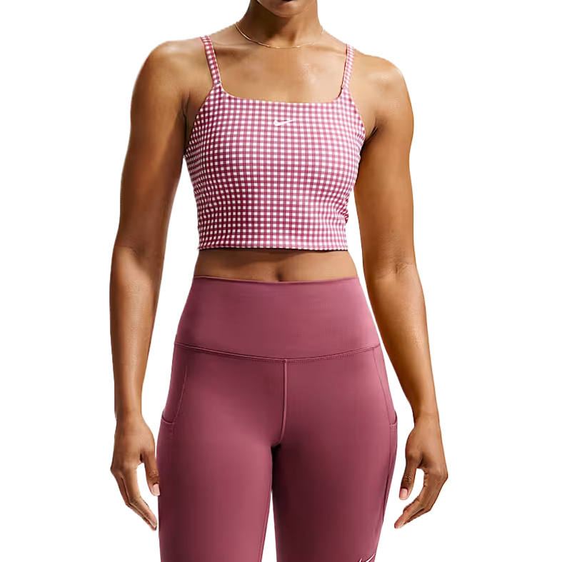 Nike Nike Dri Fit One Sleeveless Sports Shirts Women's Pink Mist/White Other