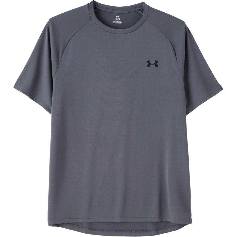 Under Armour T Shirts Men's Gray Crew Neck Moderate