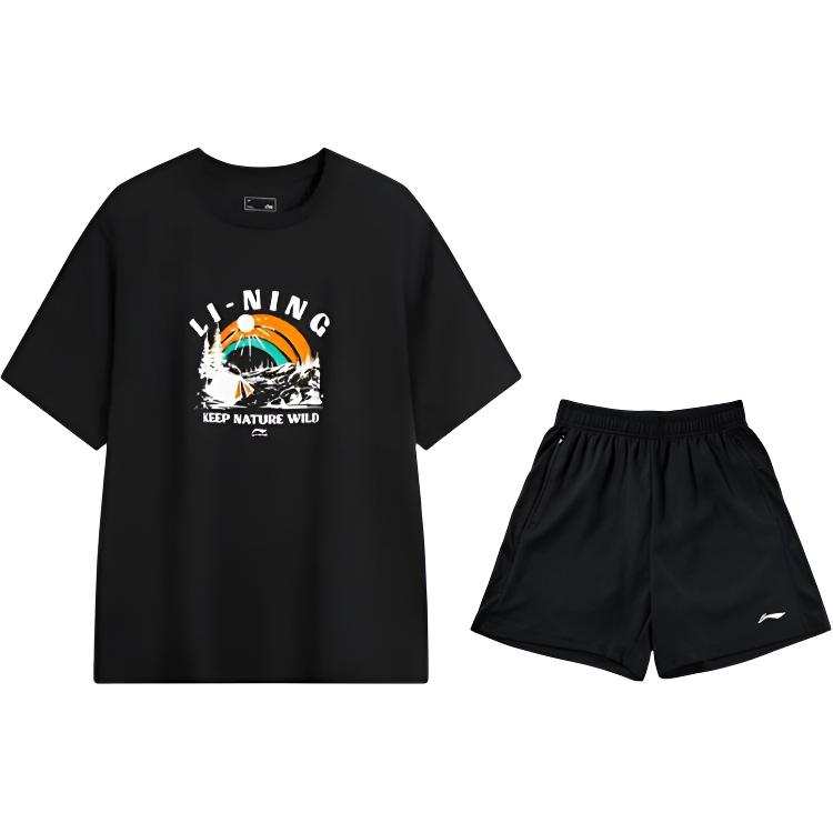 Li-Ning Li Ning Casual Sportswear Men's Crew Neck Moderate