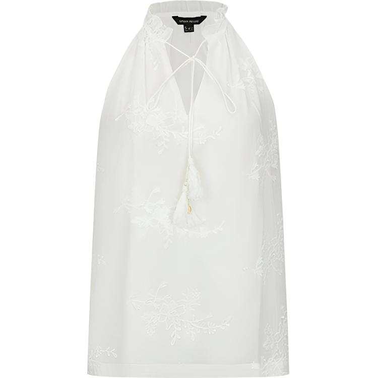 URBAN REVIVO Shirts Women's White Stand Collar Moderate