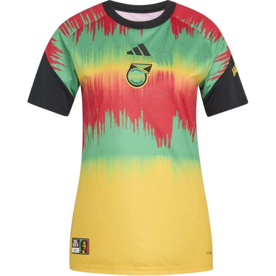 Adidas Adidas Jamaica National Team Soccer Jerseys Women's Yellow Crew Neck Moderate