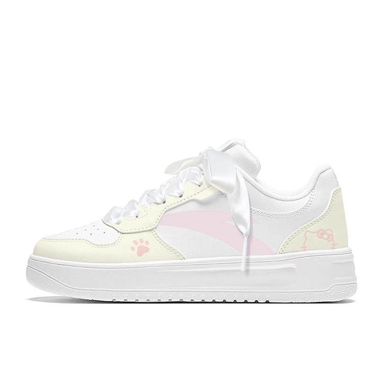 ANTA Skateboard Shoes Women's Low Top White