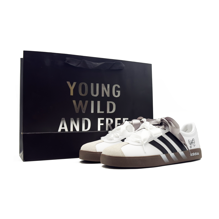 Adidas Adidas Vl Court Classic Skateboard Shoes Unisex Low Top Black