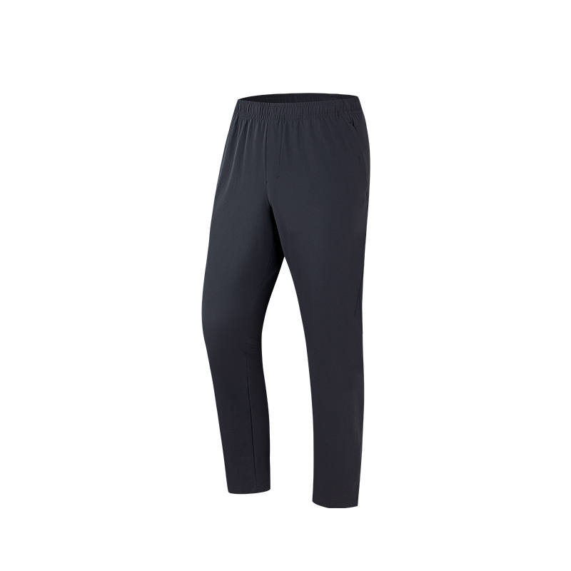 ANTA Variety Training Collection Casual Pants Men's Cool Black Stockings Thin Straight Fit Pants