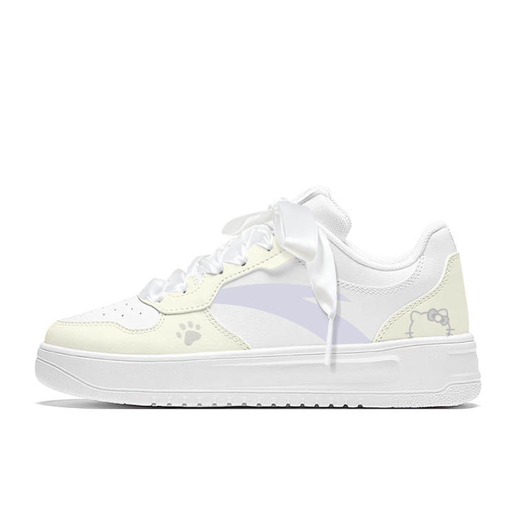 ANTA Skateboard Shoes Women's Low Top White