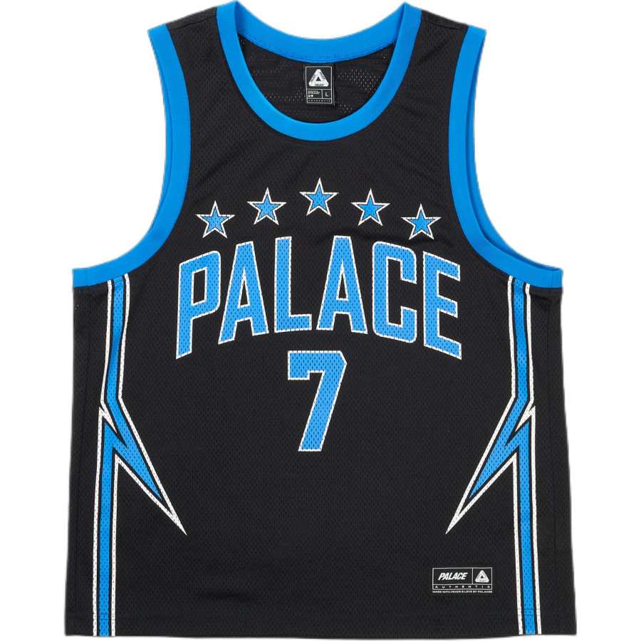PALACE SS26 DROP8 LIGHTNING BASKETBALL VEST BLAC Basketball Jersey Unisex