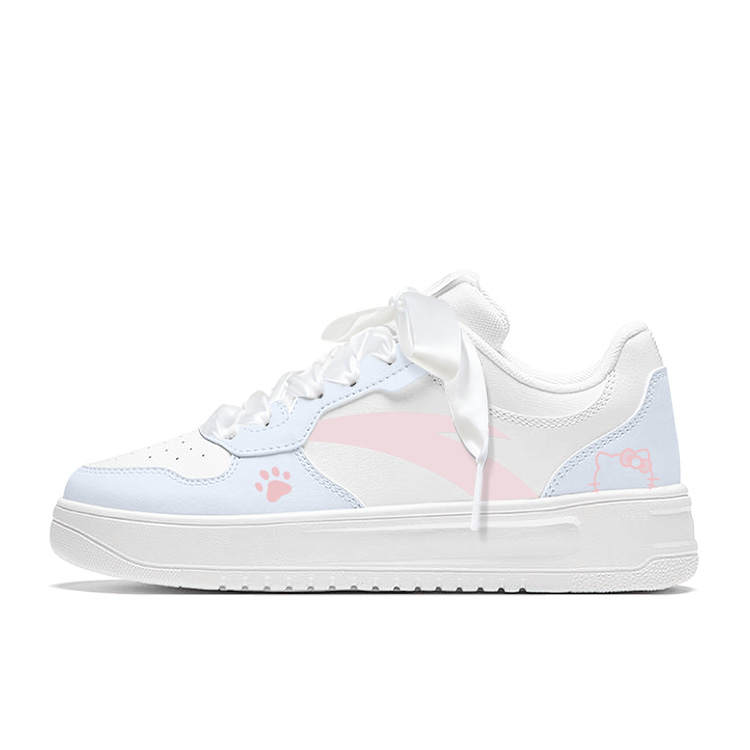 ANTA Skateboard Shoes Women's Low Top Blue
