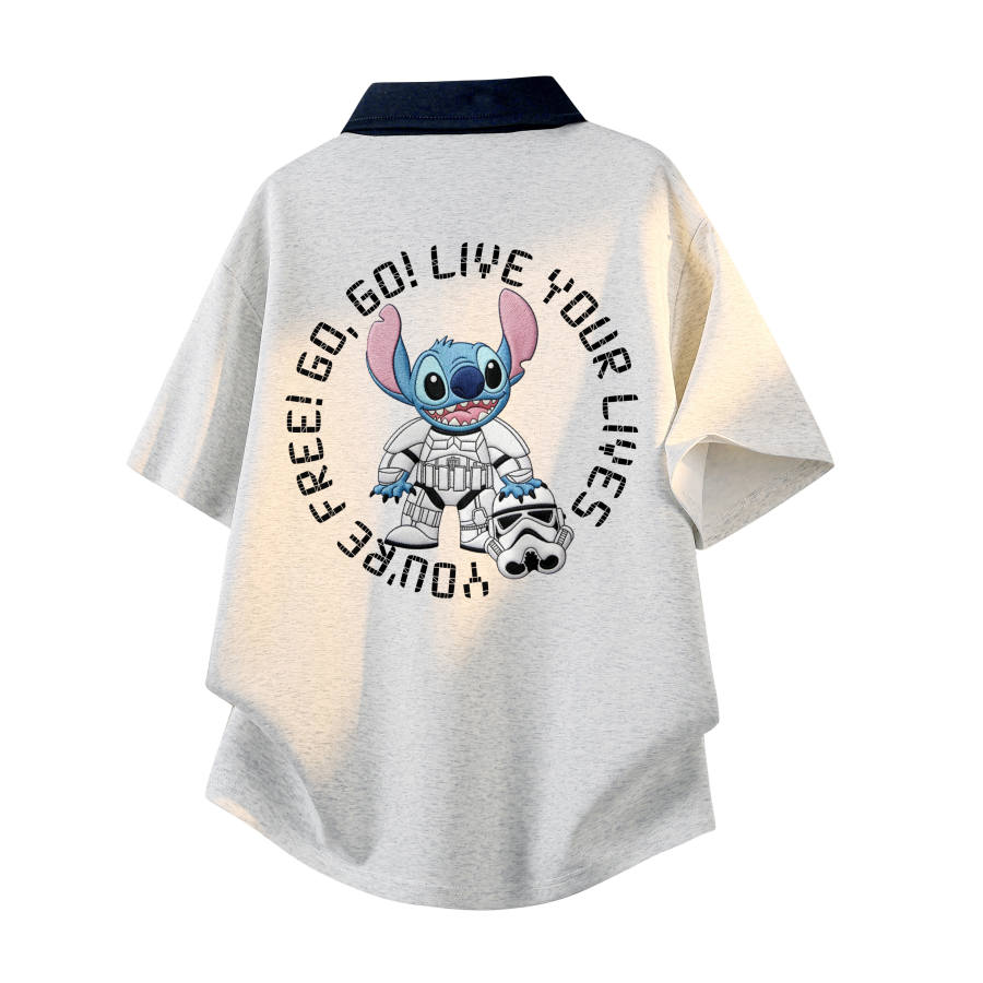 Disney Polo Shirts Unisex Lapel Thin Other