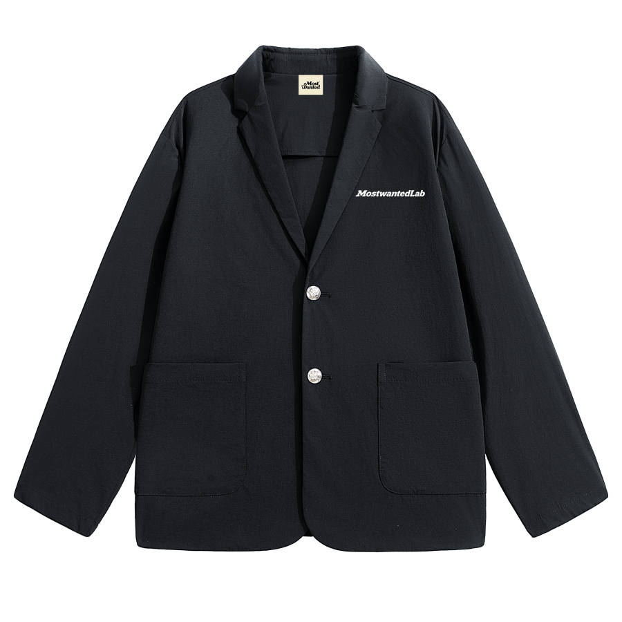 MostwantedLab Business Suits Unisex Suit Collar Moderate Straight Fit