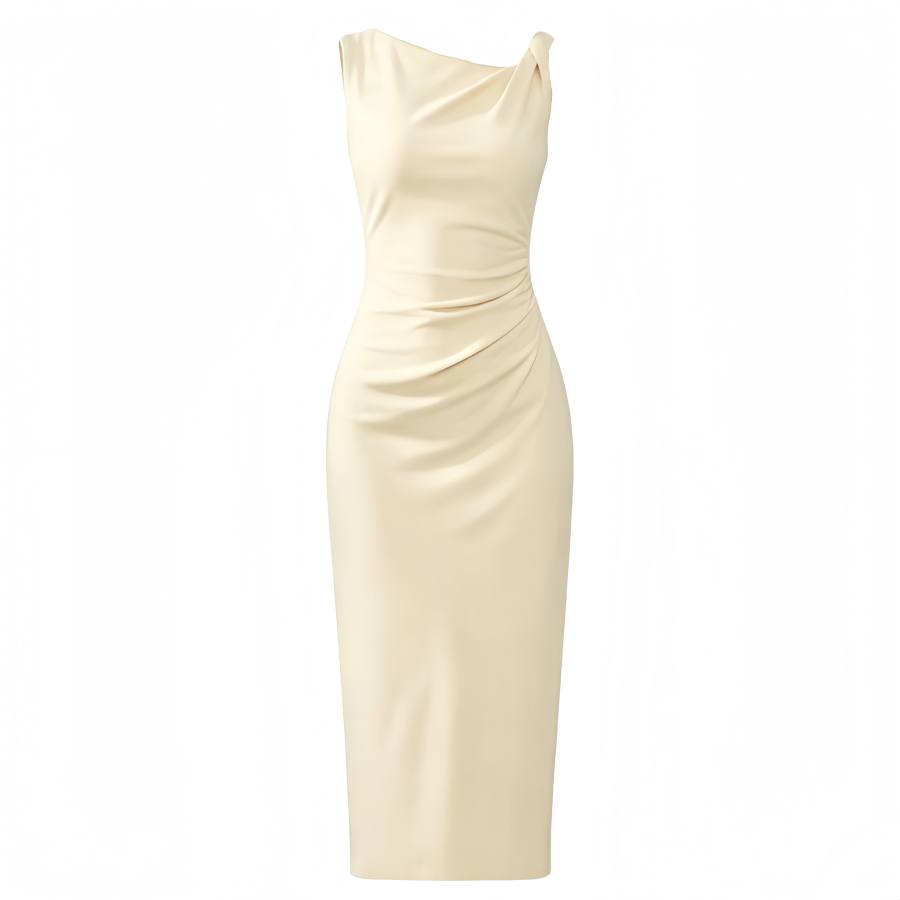 CPAURA Sleeveless Dresses Women's Moderate Long Skirt A Line Skirt