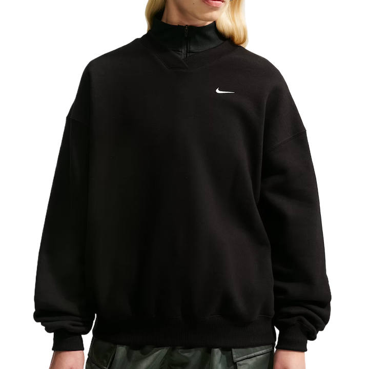 Nike Nike Sweatshirts Women's All Black/Sail White V Neck Moderate