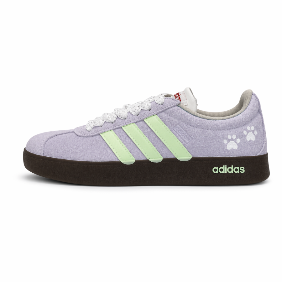 Adidas Adidas Vl Court Classic German Army Trainers Unisex Low Top Purple