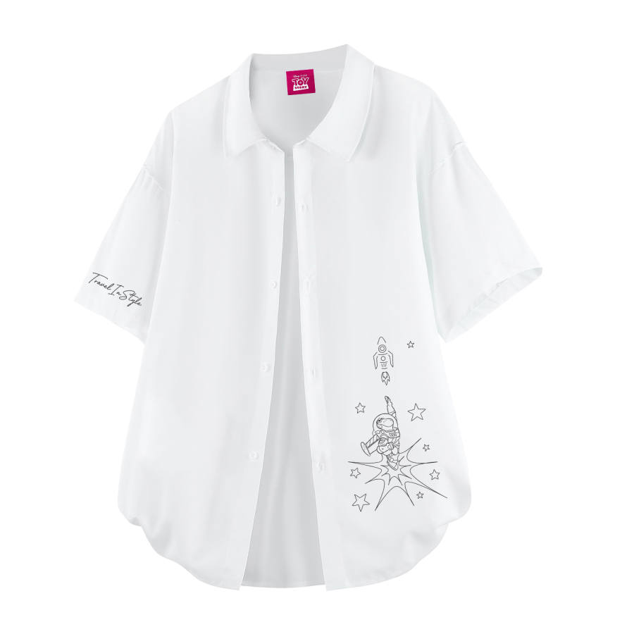 Disney Shirts Unisex Lapel Thin Shirt