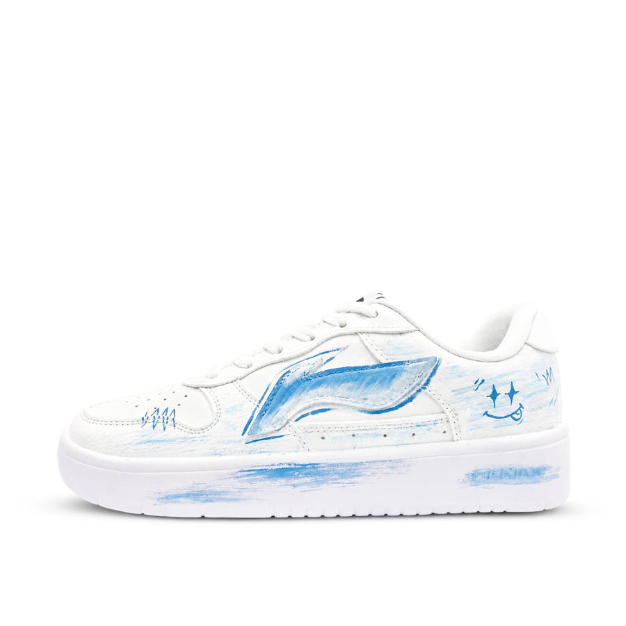 Li-Ning Li Ning Floating Boat Skateboard Shoes Unisex Low Top Blue/White