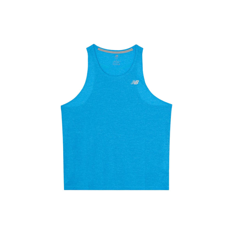 New Balance New Balance NB Athletic Running Tank Tops Men's Light Blue Crew Neck Moderate