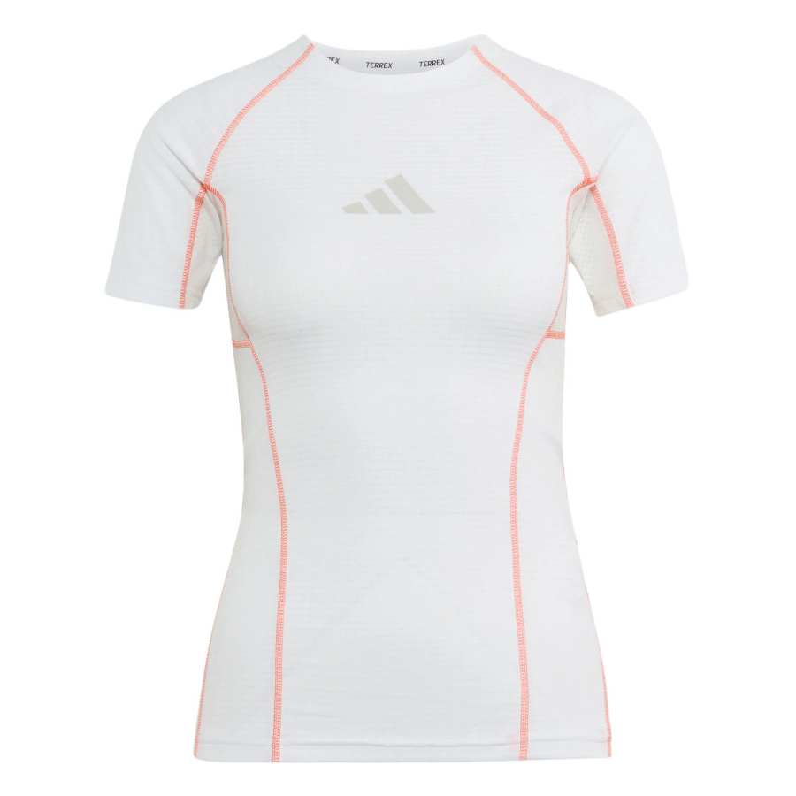 Adidas Adidas Terrex T Shirts Women's White/Semi Impact Orange Crew Neck Moderate Other