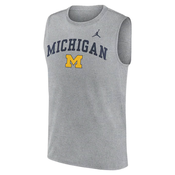 Jordan Jordan Tank Tops Men's Gray Crew Neck Moderate Other