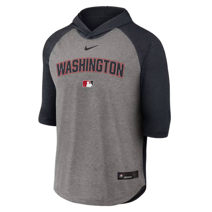Nike Nike X MLB Dri Fit T Shirts Men's Marine Hooded Non Detachable