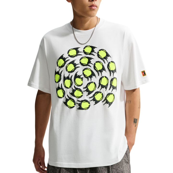 Nike Nike Club T Shirts Men's Peak White Crew Neck Moderate