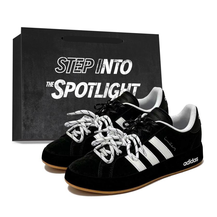 Adidas Adidas Grand Court Base 00s Skateboard Shoes Unisex Low Top Black/White