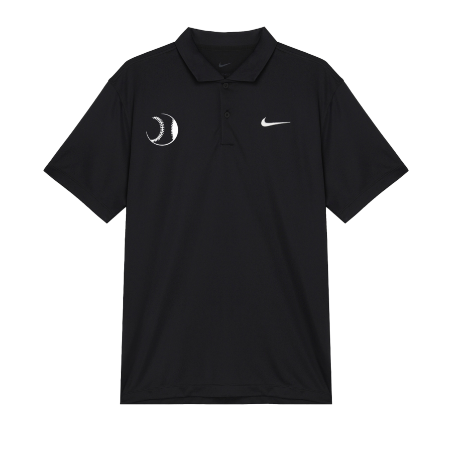 Nike Nike Polo Shirts Unisex Black Polo Collar Moderate Straight Fit
