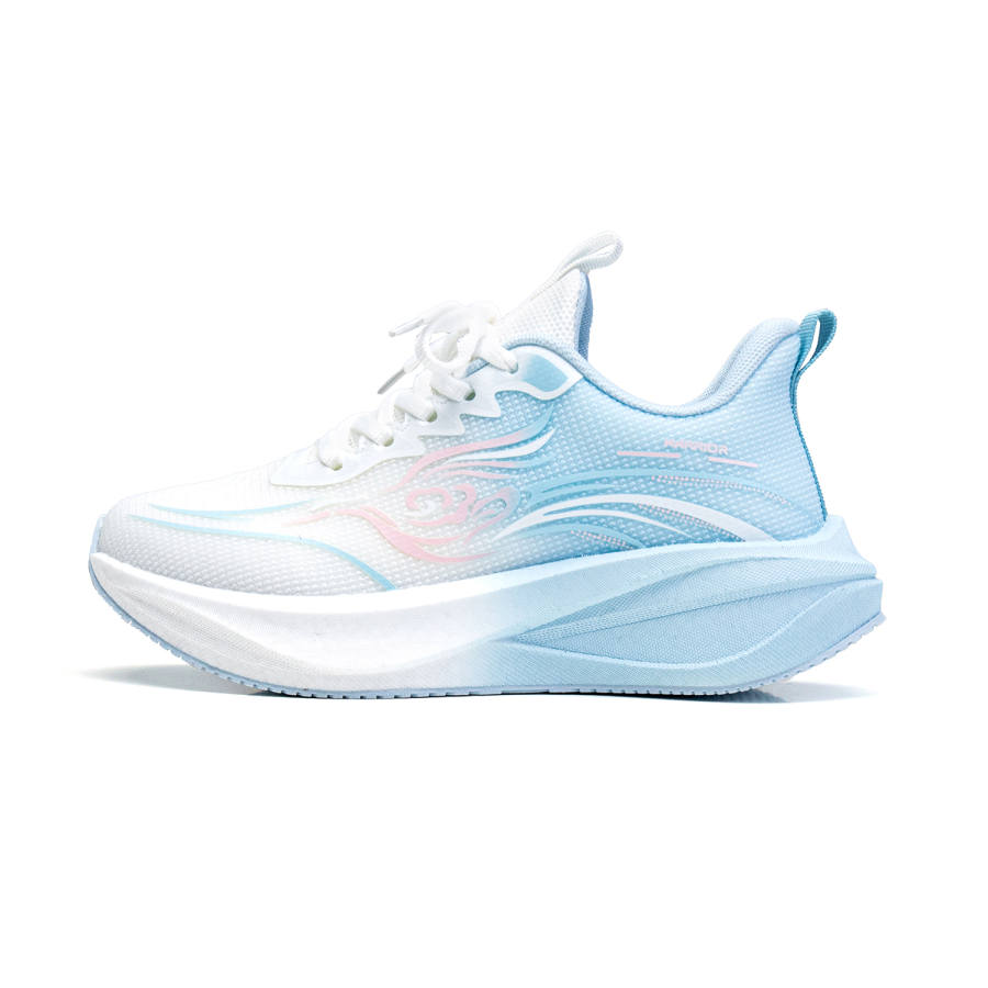 WARRIOR Running Shoes Women's Low Top Blue White Pink/Light Pink
