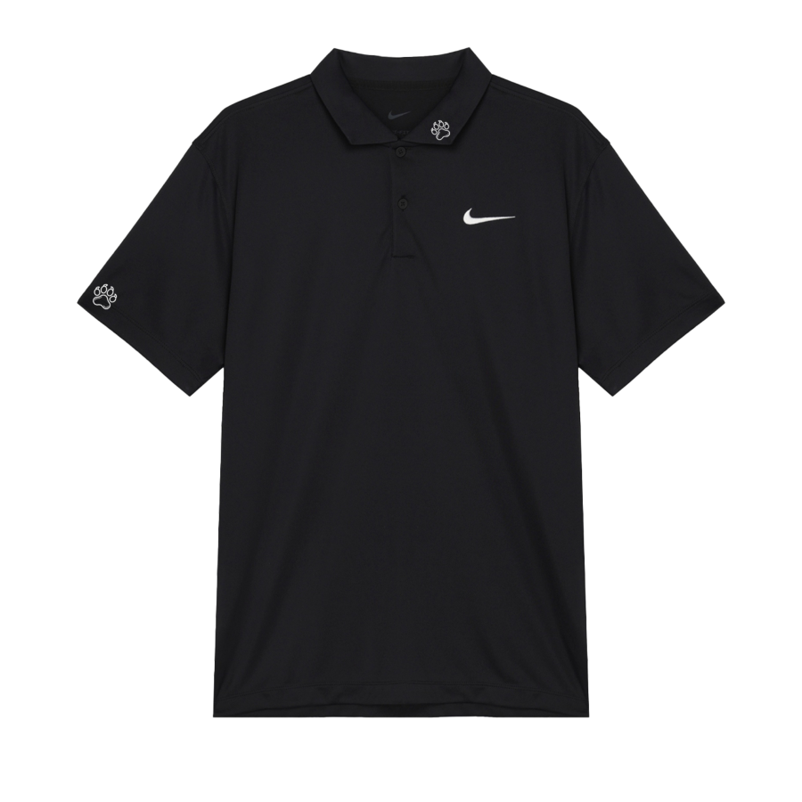 Nike Nike Polo Shirts Unisex Black Polo Collar Moderate Straight Fit