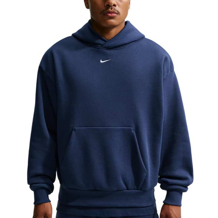 Nike Nike Sweatshirts Men's Midnight Marine Blue/Sail White Hooded Non Detachable Moderate
