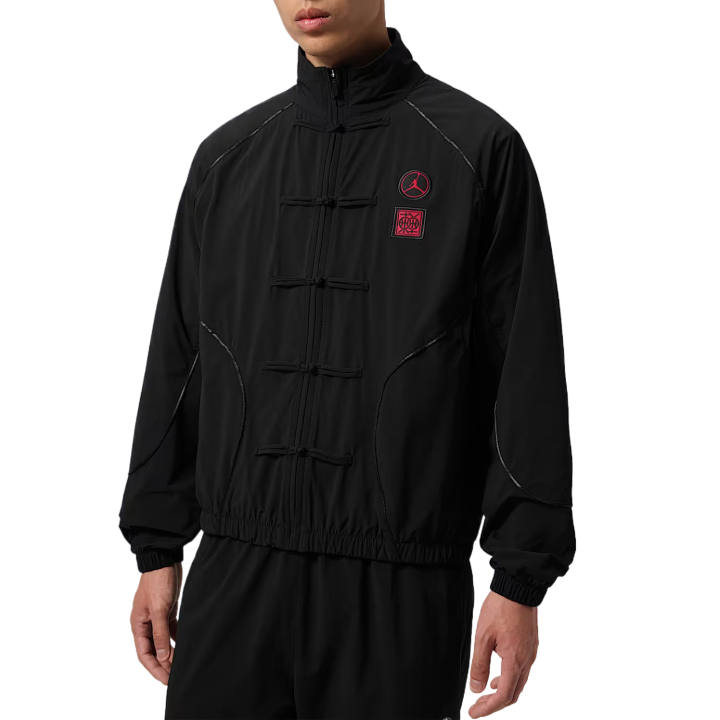 Jordan Jordan Jackets Men's Black/Black/Black/University Red Stand Collar Moderate