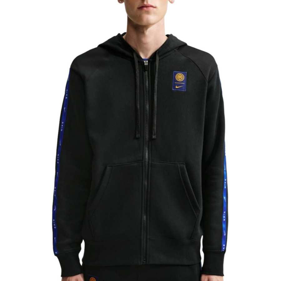 Nike Nike Sweatshirts Men's Black/University Gold Hooded Non Detachable Moderate