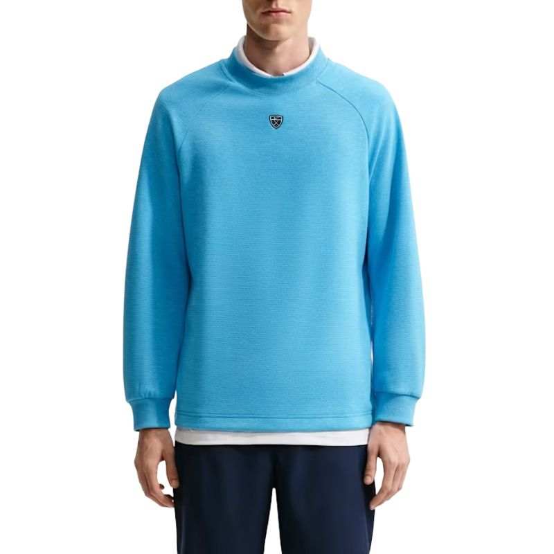 Nike Nike Therma FIT Golf Clothing Men's Aurora Blue/White/Black Crew Neck Moderate