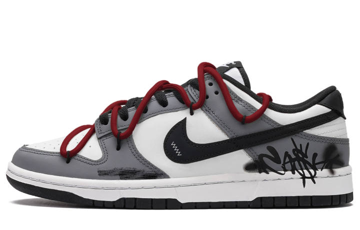 Nike Nike Dunk Skateboard Shoes Unisex Low Top Gray Black