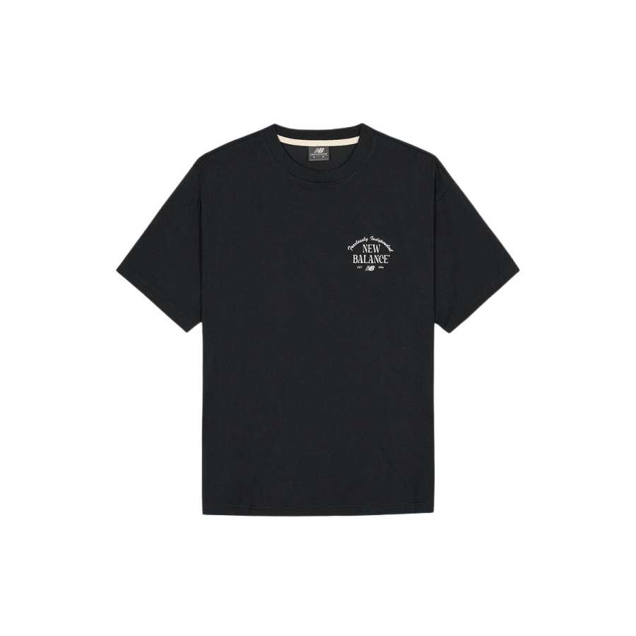 New Balance New Balance Quick Dry T Shirts Unisex Black Crew Neck Moderate