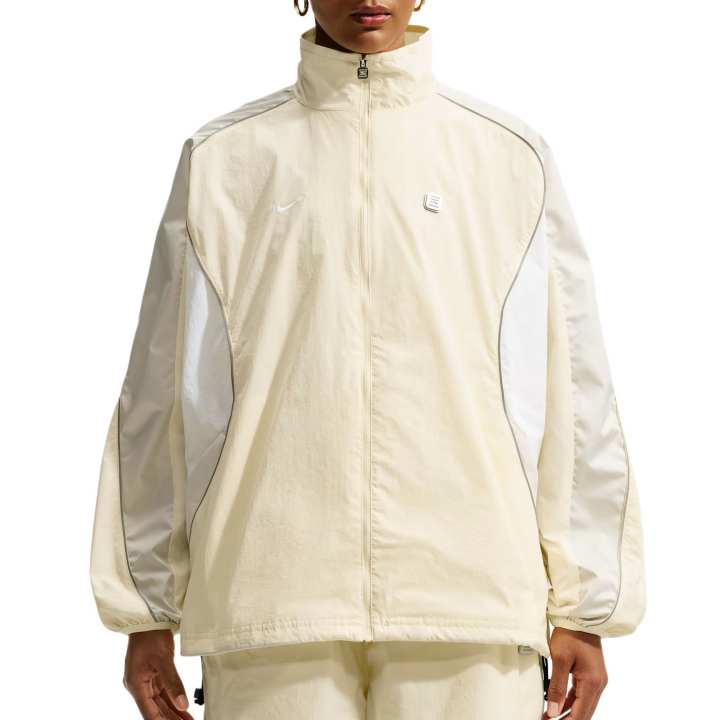 Nike Nike Jackets Women's Snowflake Stone Ivory White/Light Bone/White Stand Collar Moderate