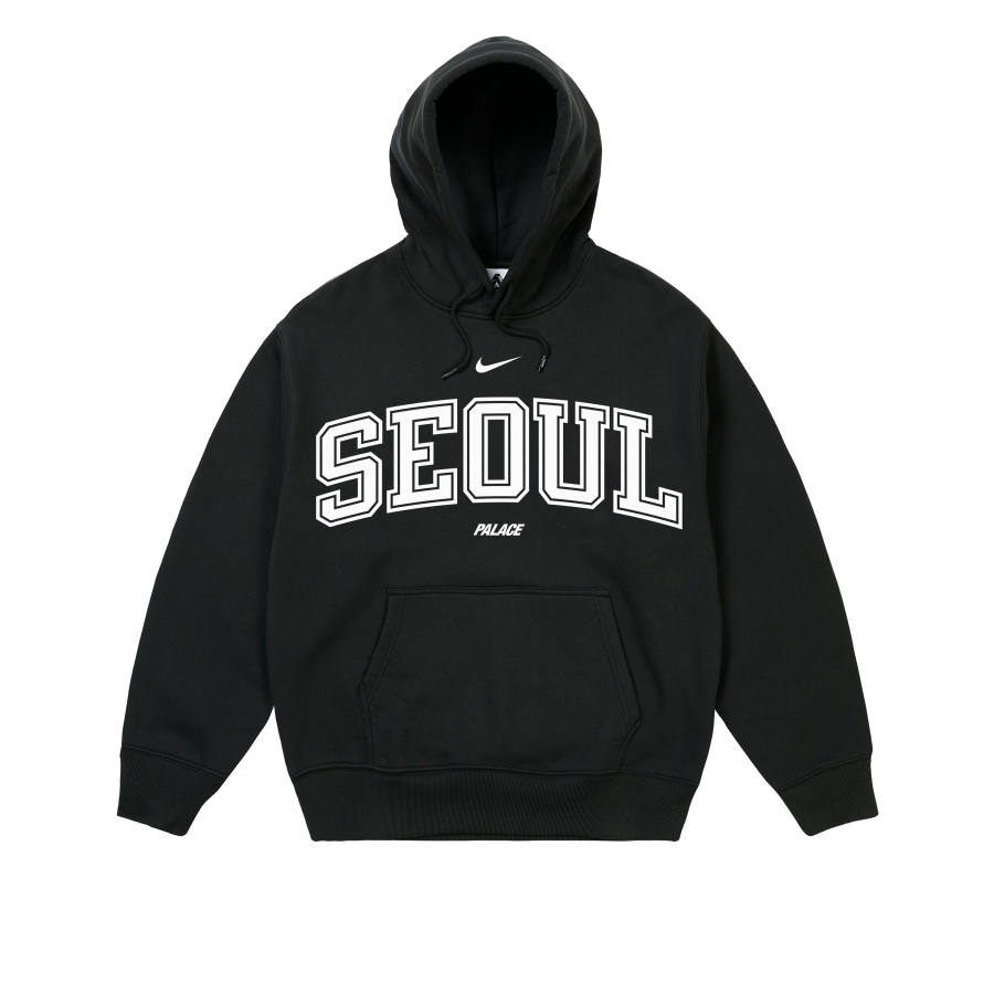 PALACE x Nike SS26 Seoul Store Limited NIKE SHOP HOOD SEOUL BLACK Sweatshirt Unisex
