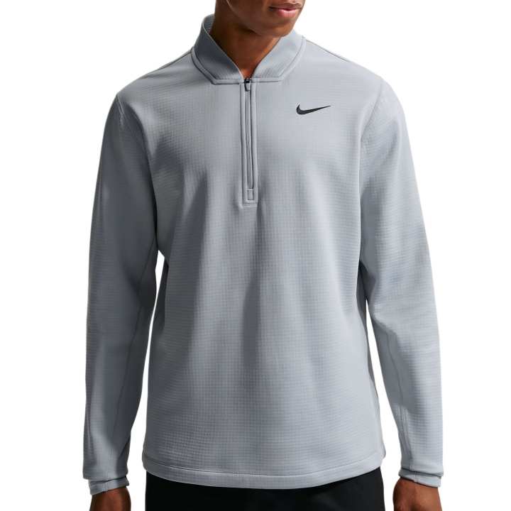 Nike Nike Therma FIT Golf Clothing Men's Wolf Gray/Black Stand Collar Moderate