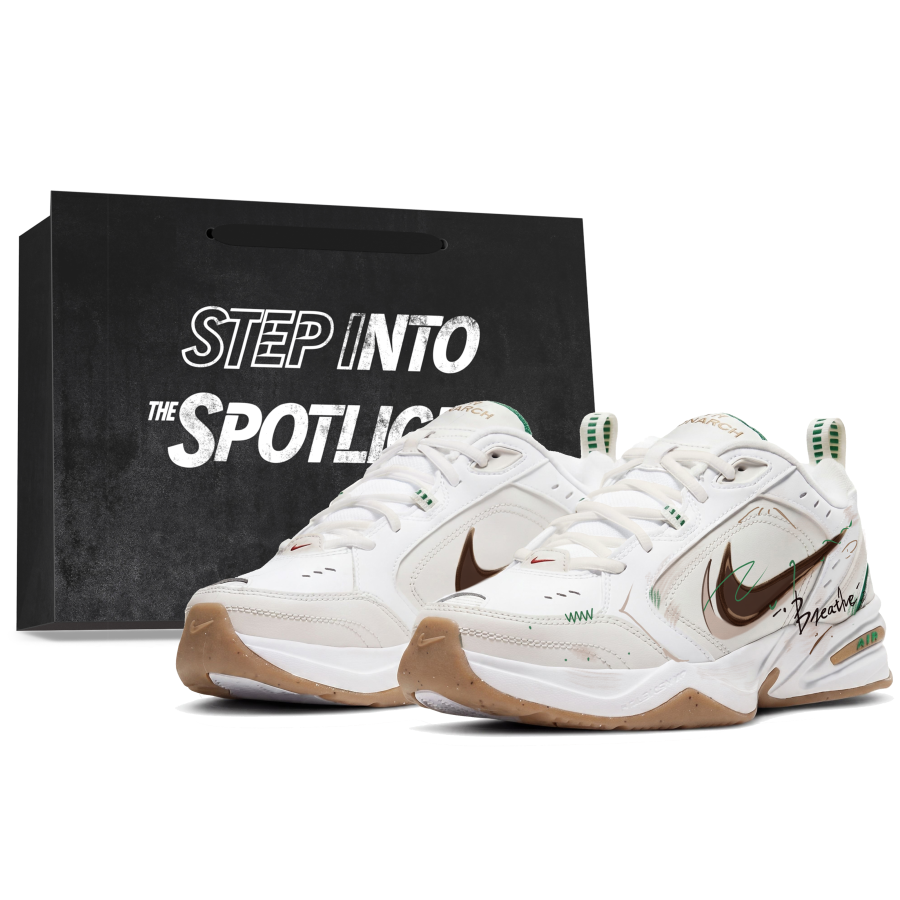 Nike Nike Air Monarch 4 Casual Shoes Men's Low Top Beige/White/Brown