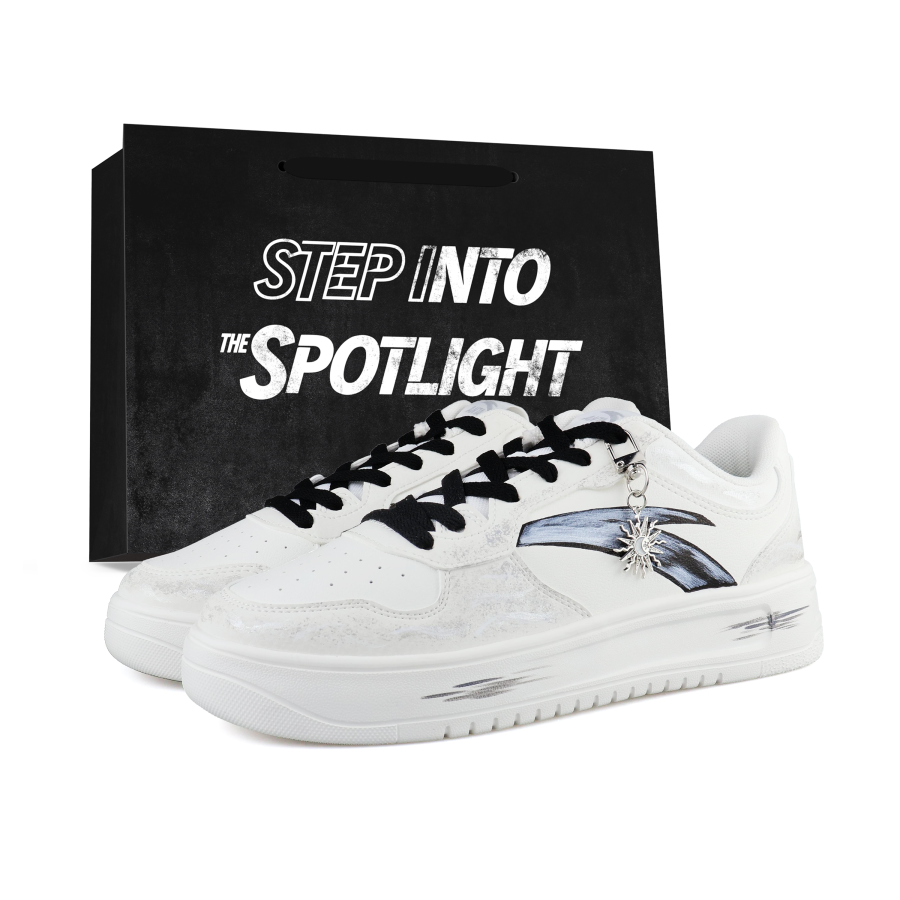 ANTA Easy Skateboard Shoes Unisex Low Top Black, Silver