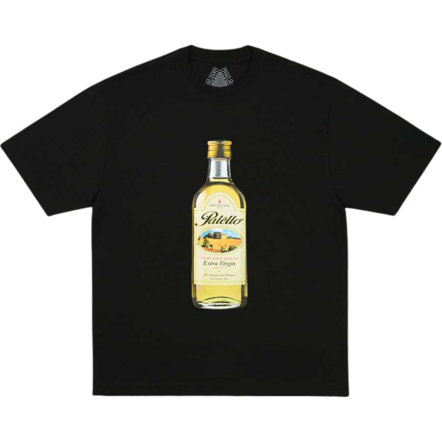 PALACE 2026 SS26 DROP8 EXTRA VIRGIN T SHIRT BLACK T Shirt Unisex