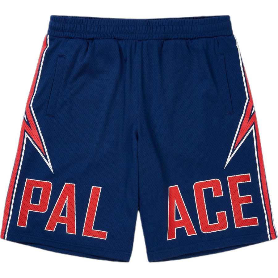 PALACE SS26 DROP8 LIGHTNING BASKETBALL SHORT NAVY/RED Casual Shorts Unisex