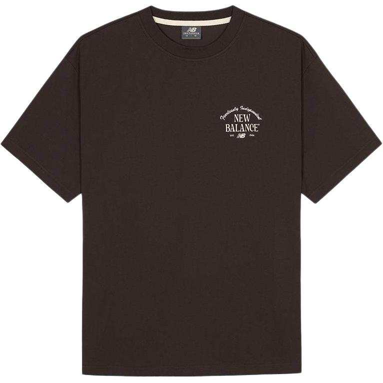 New Balance New Balance Quick Dry T Shirts Unisex Brown Crew Neck Moderate