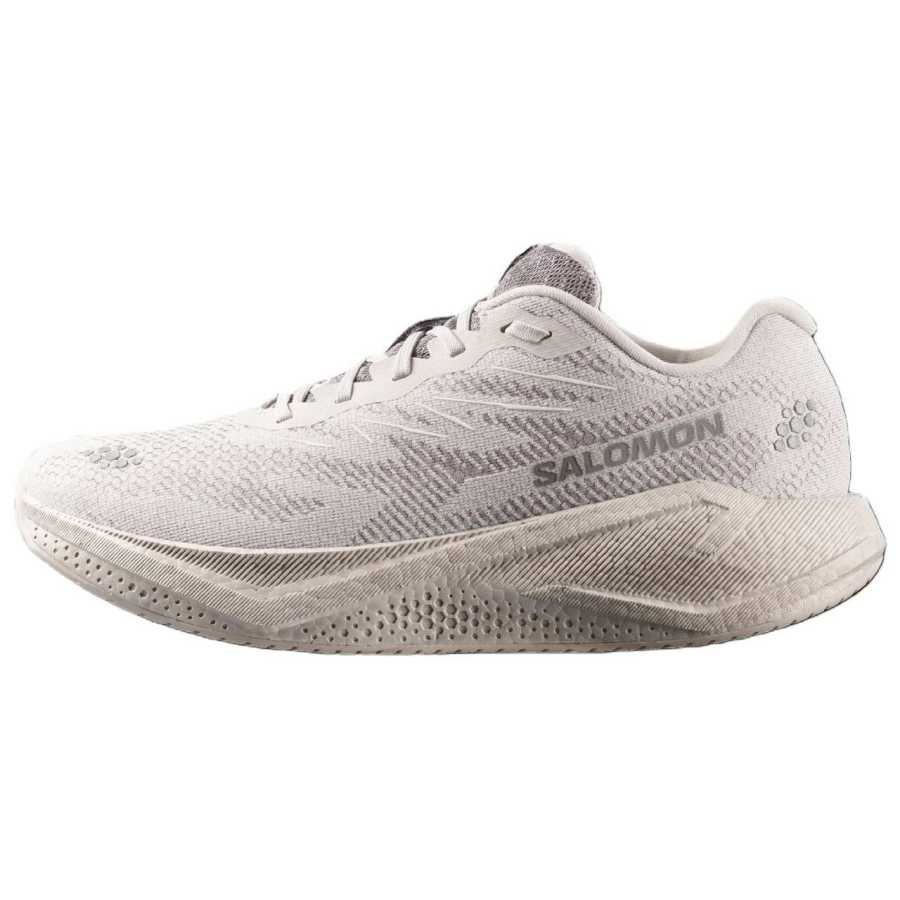 SALOMON AERO BLAZE 4 Running Shoes Men's Low Top Silver Cloud Gray/Silver Cloud Gray/Pure White