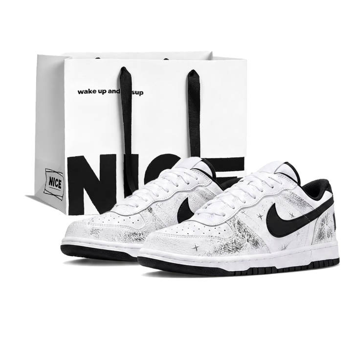 Nike Nike Big Skateboard Shoes Men's Low Top White/Gray