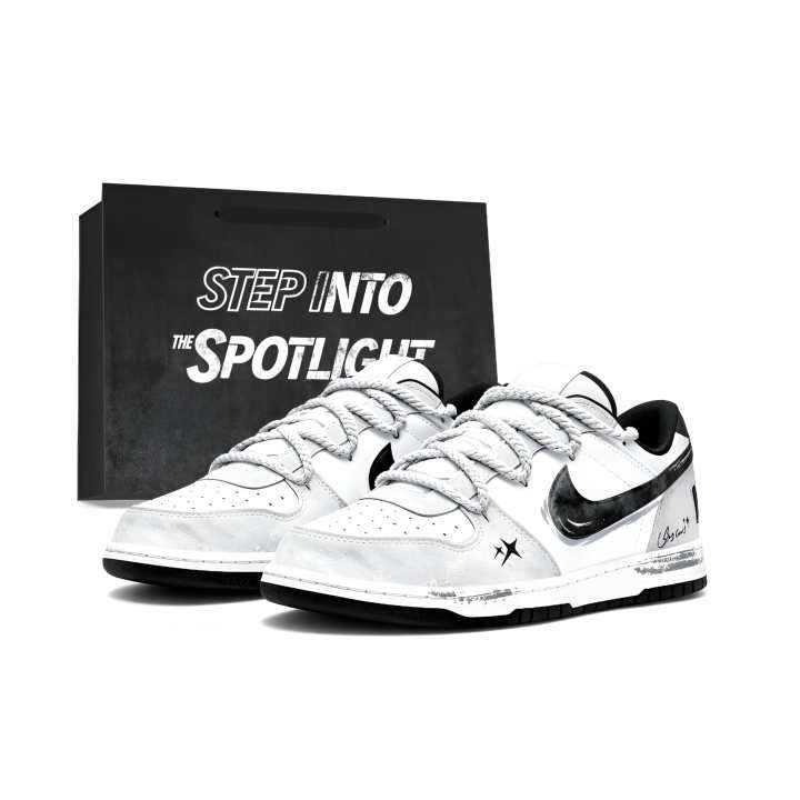 Nike Nike Big Skateboard Shoes Men's Low Top White